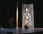 2010 - Live sand drawing for the play "Cet animal qui nous (...)