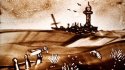 2010 - Live sand painting show, Sea Song, Abu Dhabi