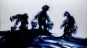 Dessin sur sable en direct, en concert, Festival Musica Nigella