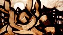 Live sand drawing performance during Opera, Festival Messiaen