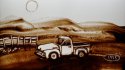 2011 :: Sand drawing for movie during event, Saudi Arabia