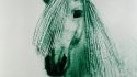 2009 - Dessin sur sable vert, Cheval