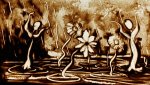 Dessin sur sable en direct, en concert, Festival Musica Nigella {JPEG}