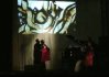 Live sand drawing performance during Opera, Festival Messiaen